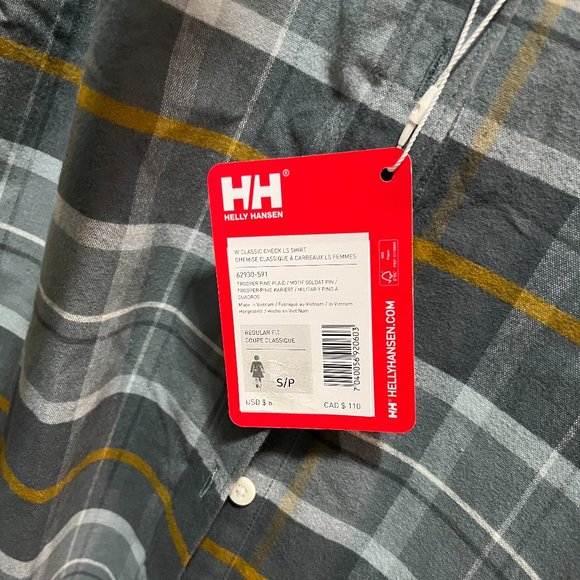 Helly Hansen Women's Classic Plaid Long Sleeve Shirt - Picture 7 of 8